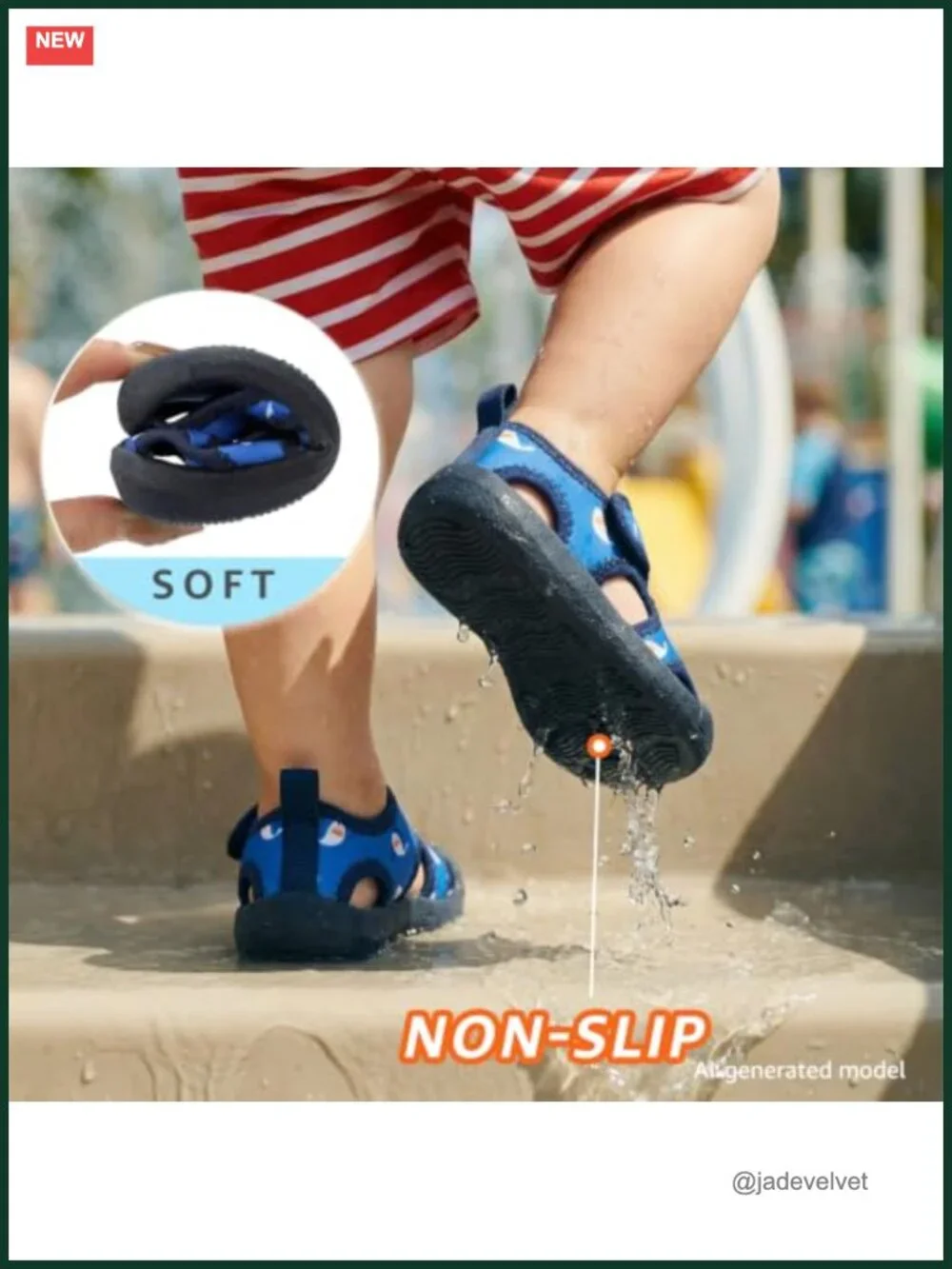 Boys Girls Water Shoes Quick-Dry Lightweight Non-Slip Beach Swim Pool Sneakers